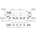 Модульный коллектор из нерж. стали MKSS-40-4D (до 40 кВт, магистраль G ¾″, 4 контура G ¾″ из них 3 вертикальных)